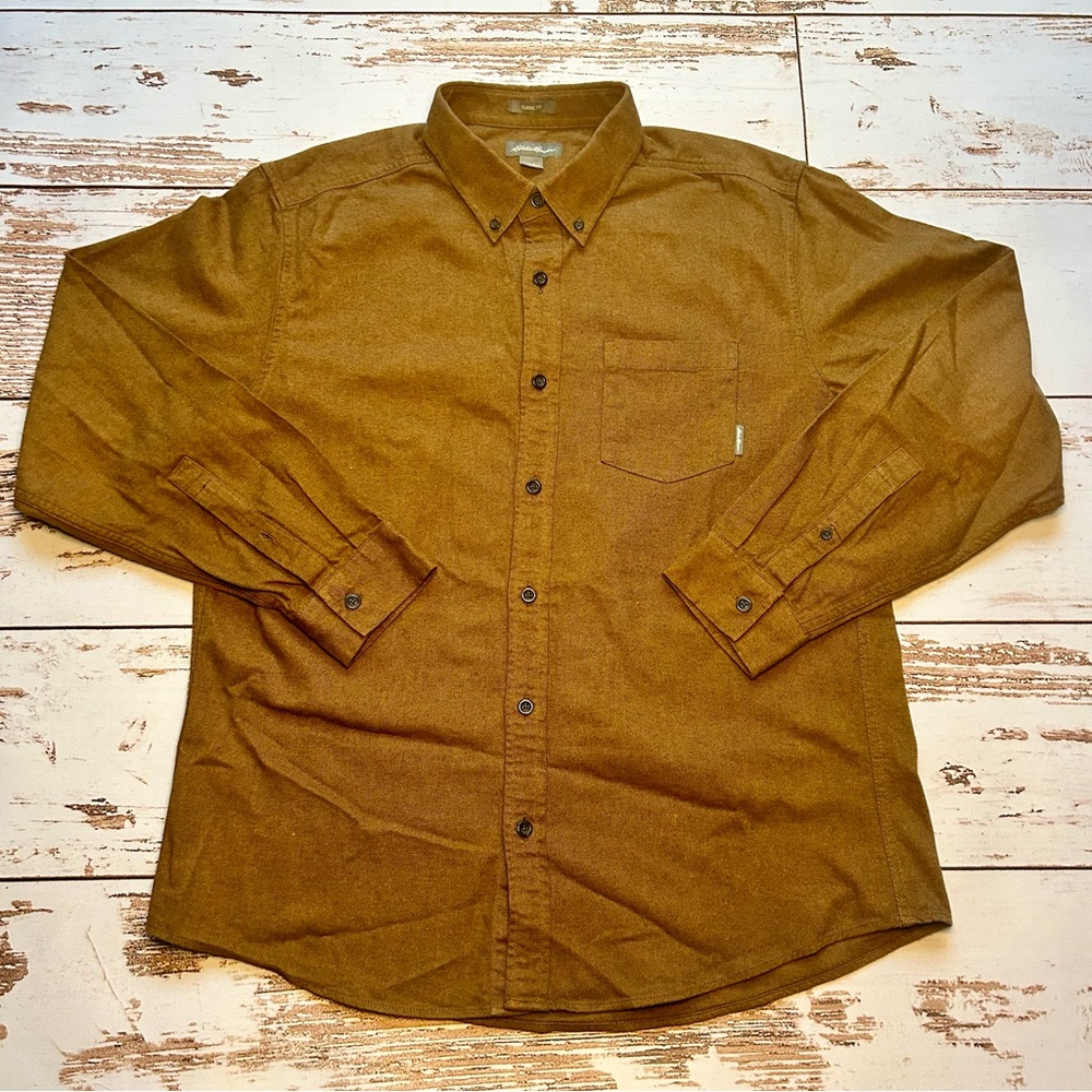 Eddie Bauer | Men’s Large Cotton Classic Fit Button Down Shirt